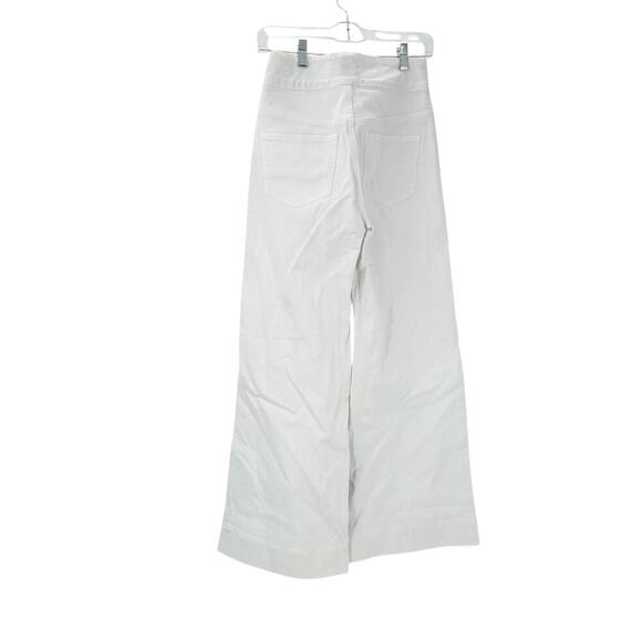 Frame Le Pixie Hardy Wide Leg Pant High Rise Solid White Size 25 NWT - Picture 14 of 16